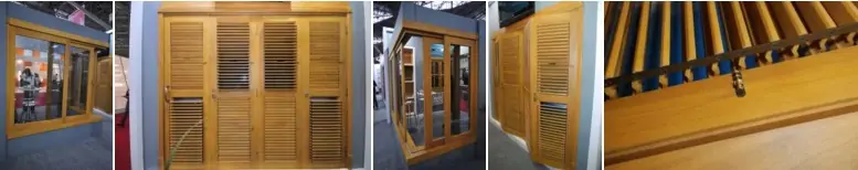 porta veneziana móvel de madeira