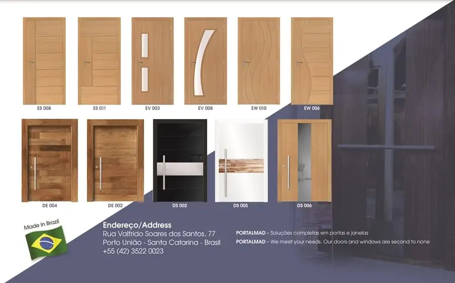 Wood Doors Brasil - Export - High-end - Portas de madeira para exportação