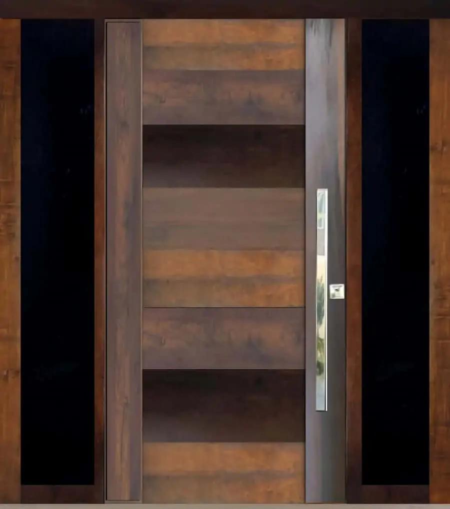 Porta de madeira maciça - Imbuia