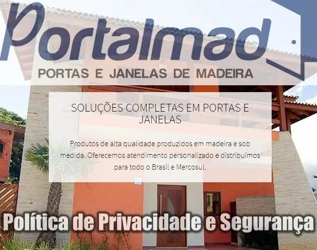 Portalmad Portas e Janelas de Madeira - Segurança e Privacidade