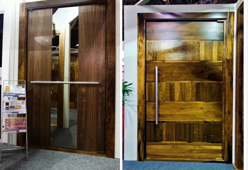 Modelos de portas de entrada de madeira