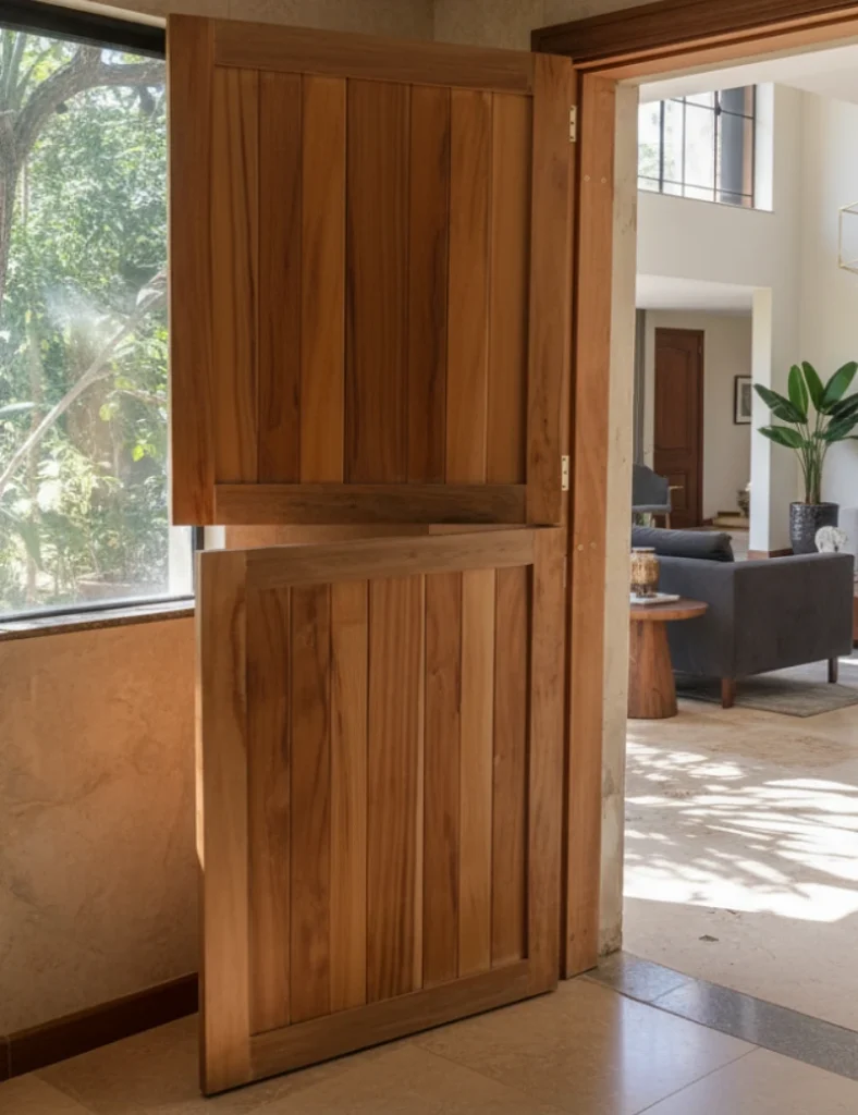 Porta holandesa de madeira