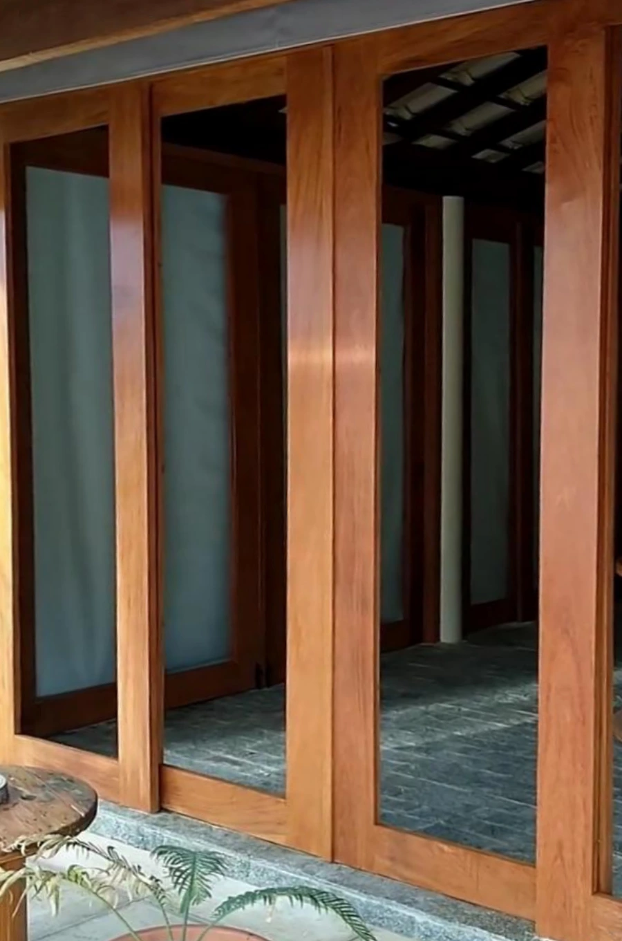 Porta deslizante de madeira Porta deslizante de madeira